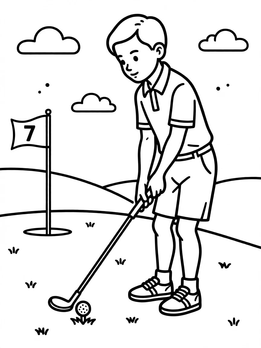 Bobby Jones putting.