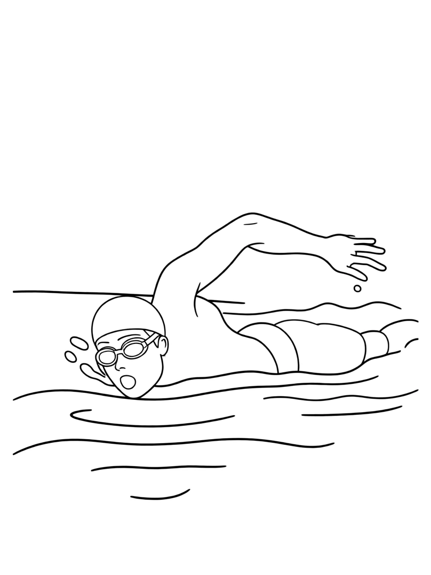 Ryan Lochte swimming.