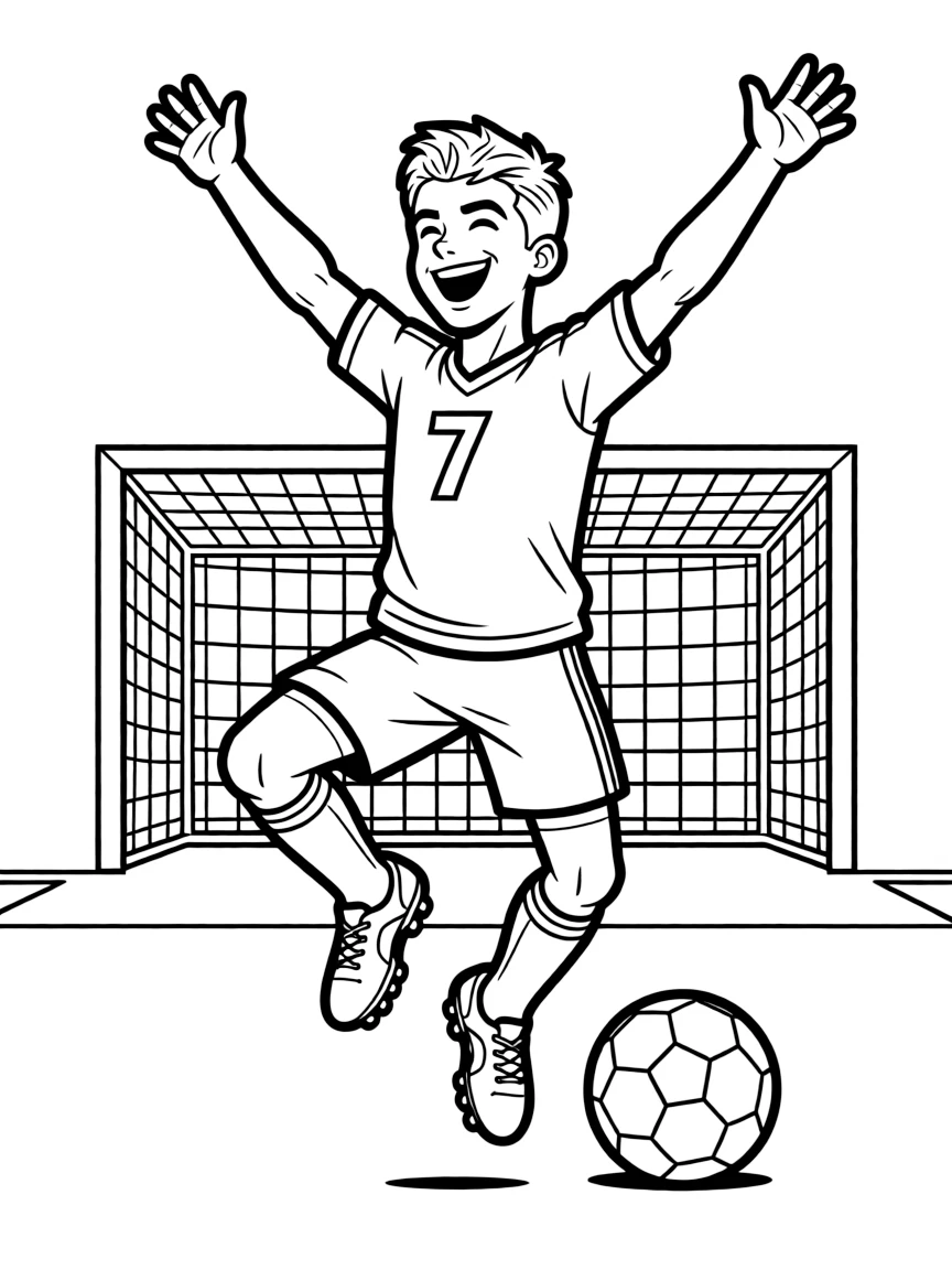 Cristiano Ronaldo celebrating a goal.