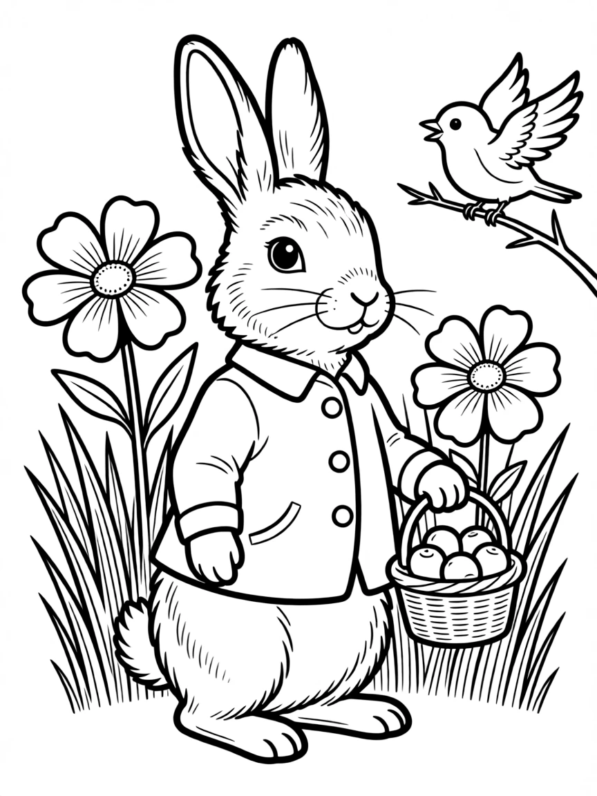 Beatrix Potter with a charming animal.