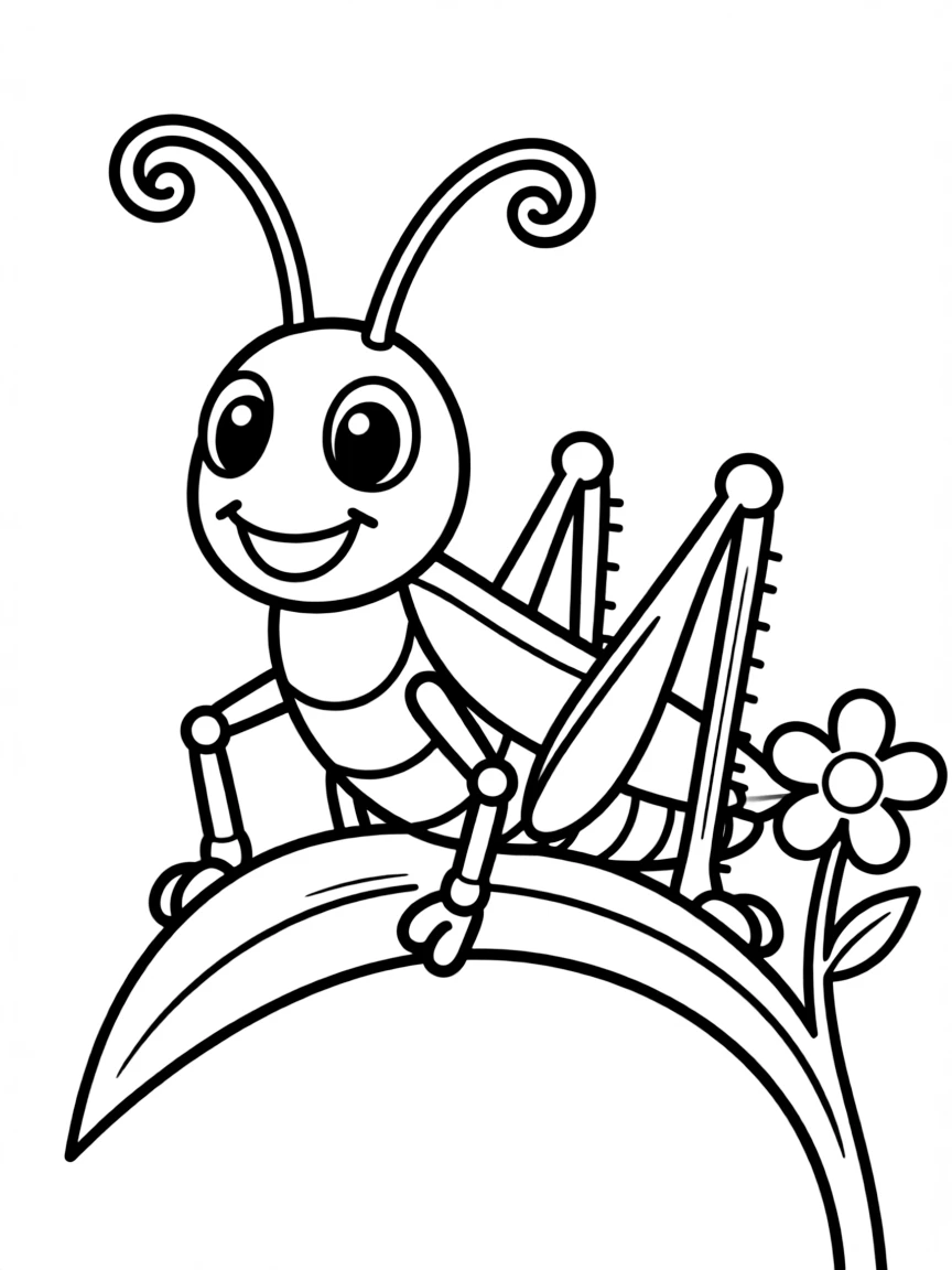 A cute grasshopper