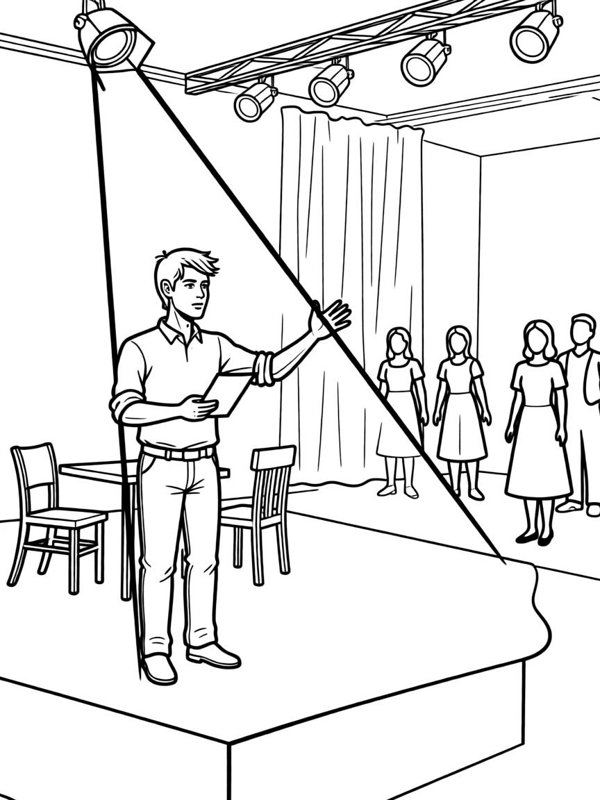 Lin-Manuel Miranda directing a play.