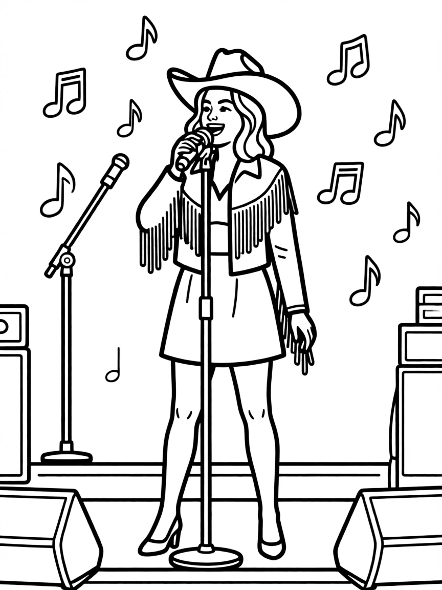 Kacey Musgraves singing with a unique style.