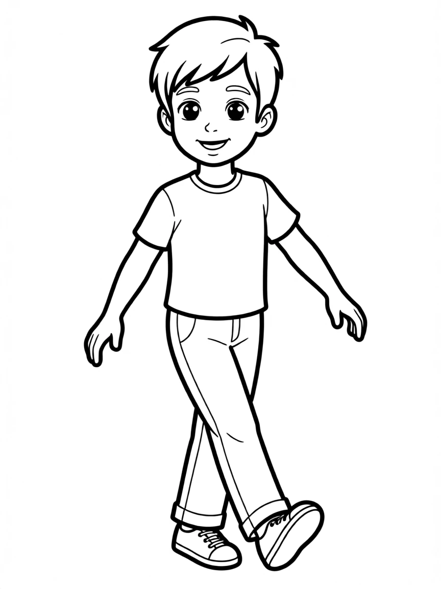 Michael Jackson doing a simple dance move.