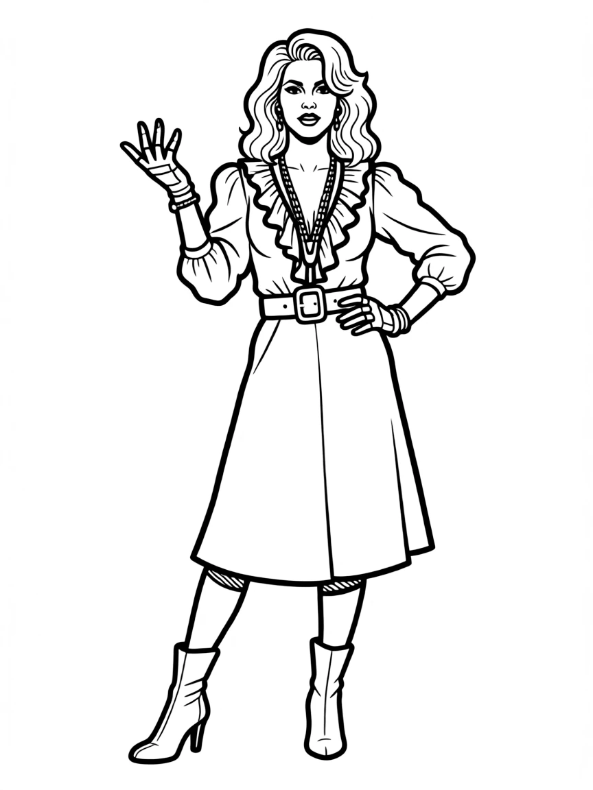 Madonna striking a pose.