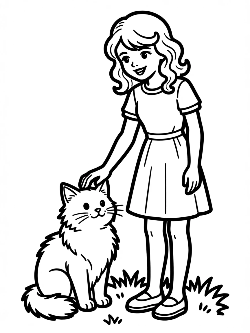 Taylor Swift with a cat.