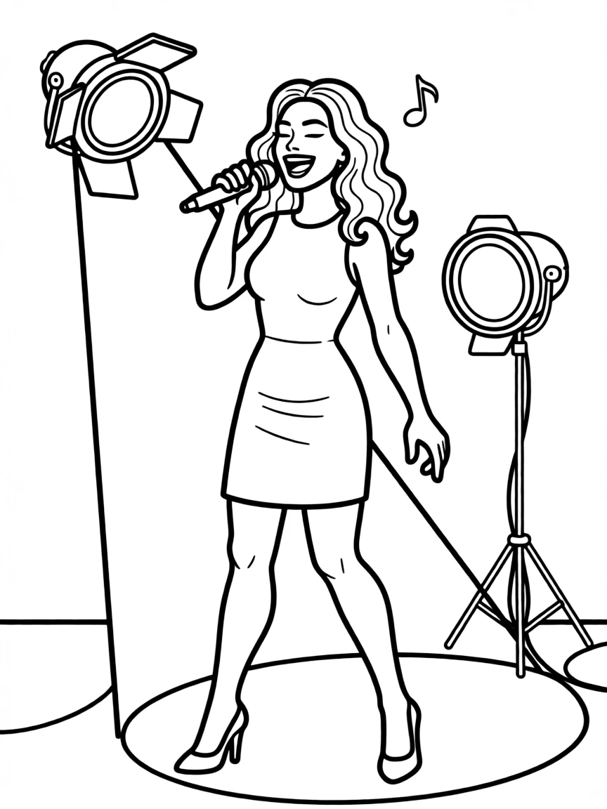 Beyoncé singing.
