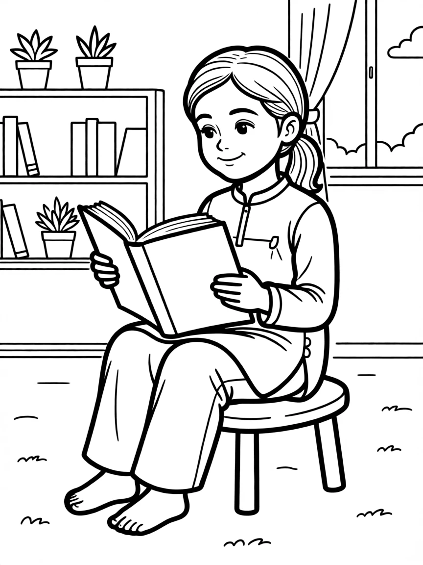 Malala Yousafzai reading.