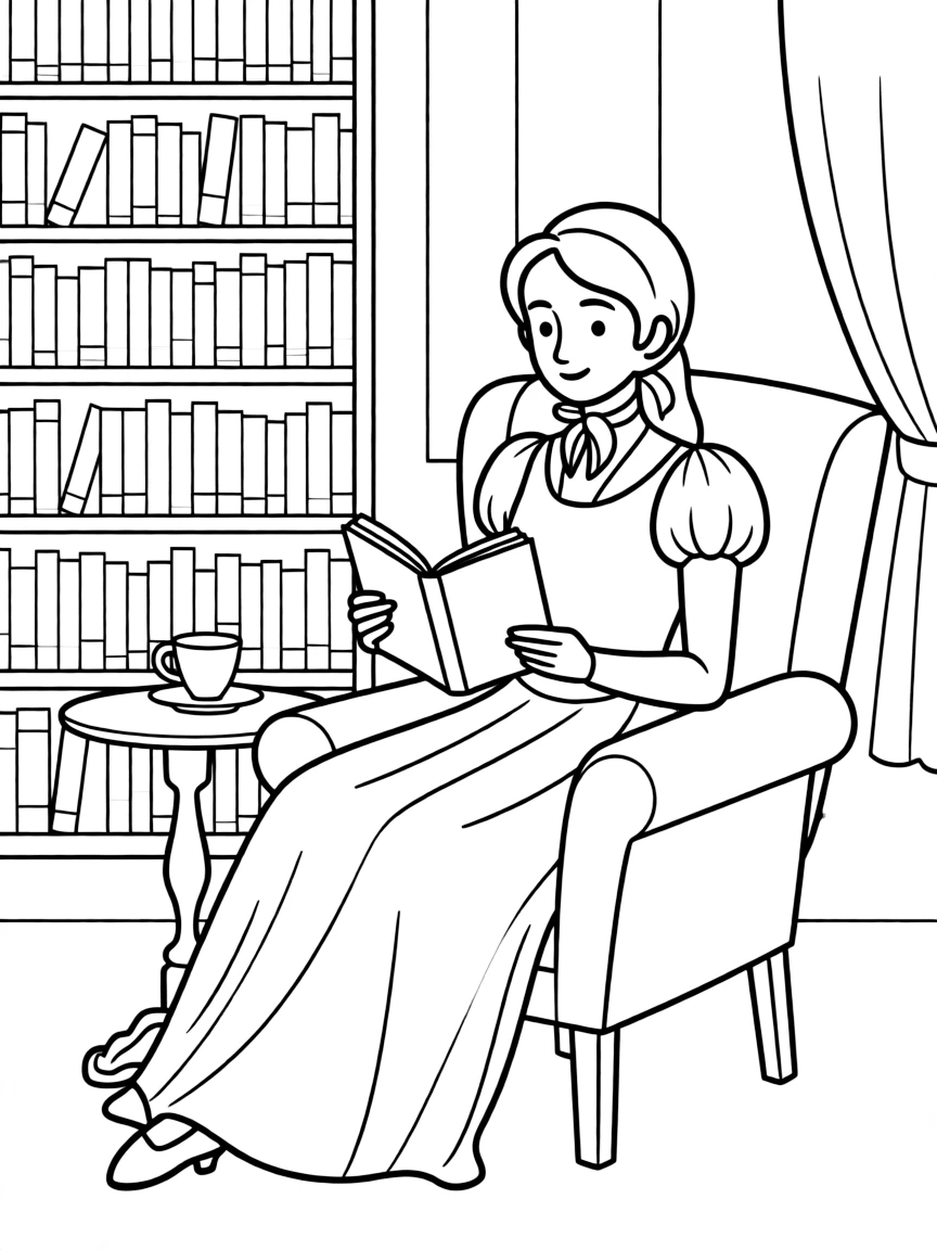 Jane Austen reading.