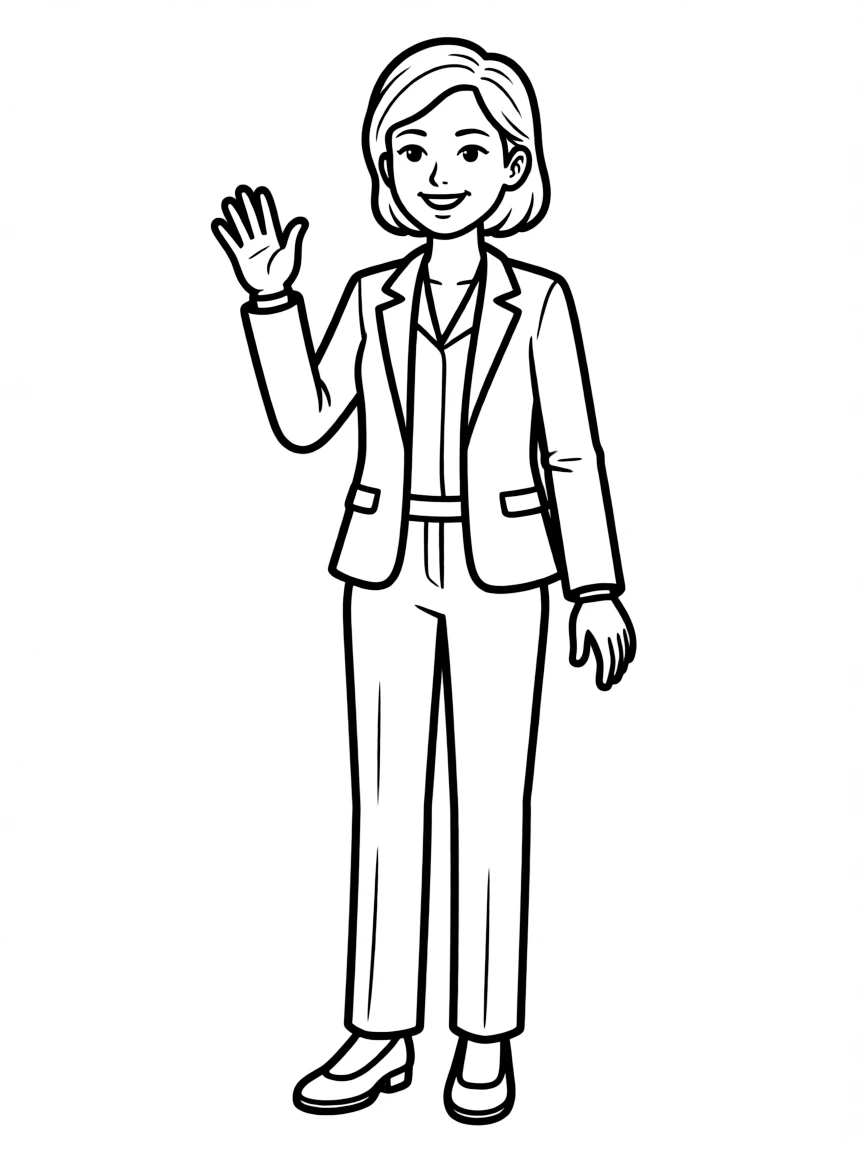 Kamala Harris waving.