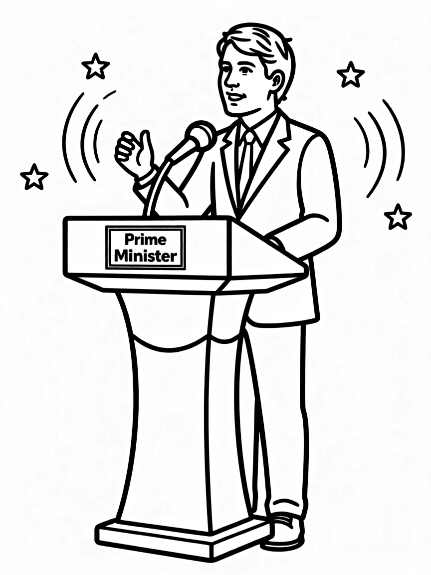 Justin Trudeau giving a speech.