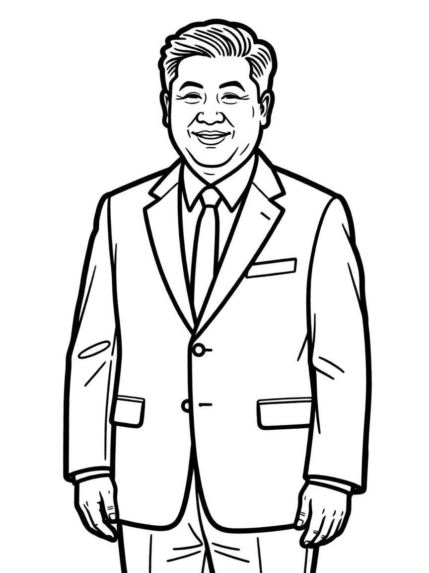 Xi Jinping standing.