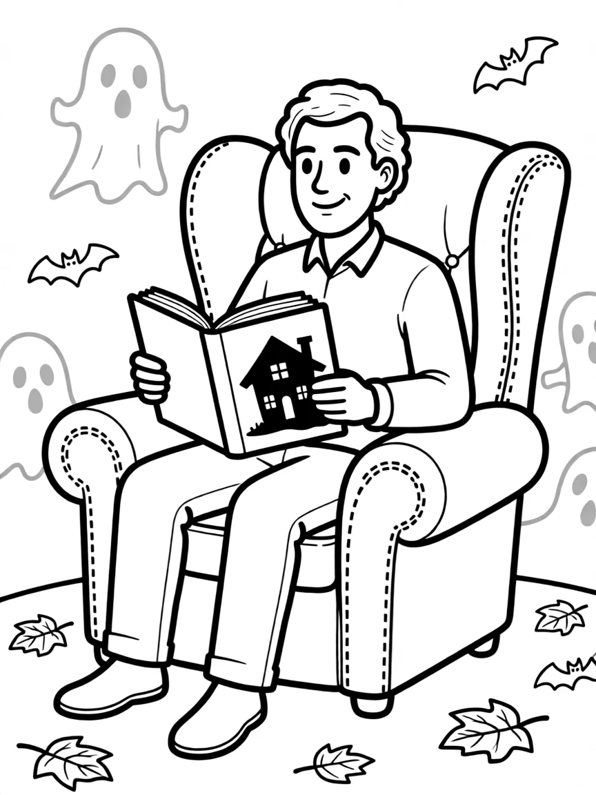 Stephen King with a spooky book.