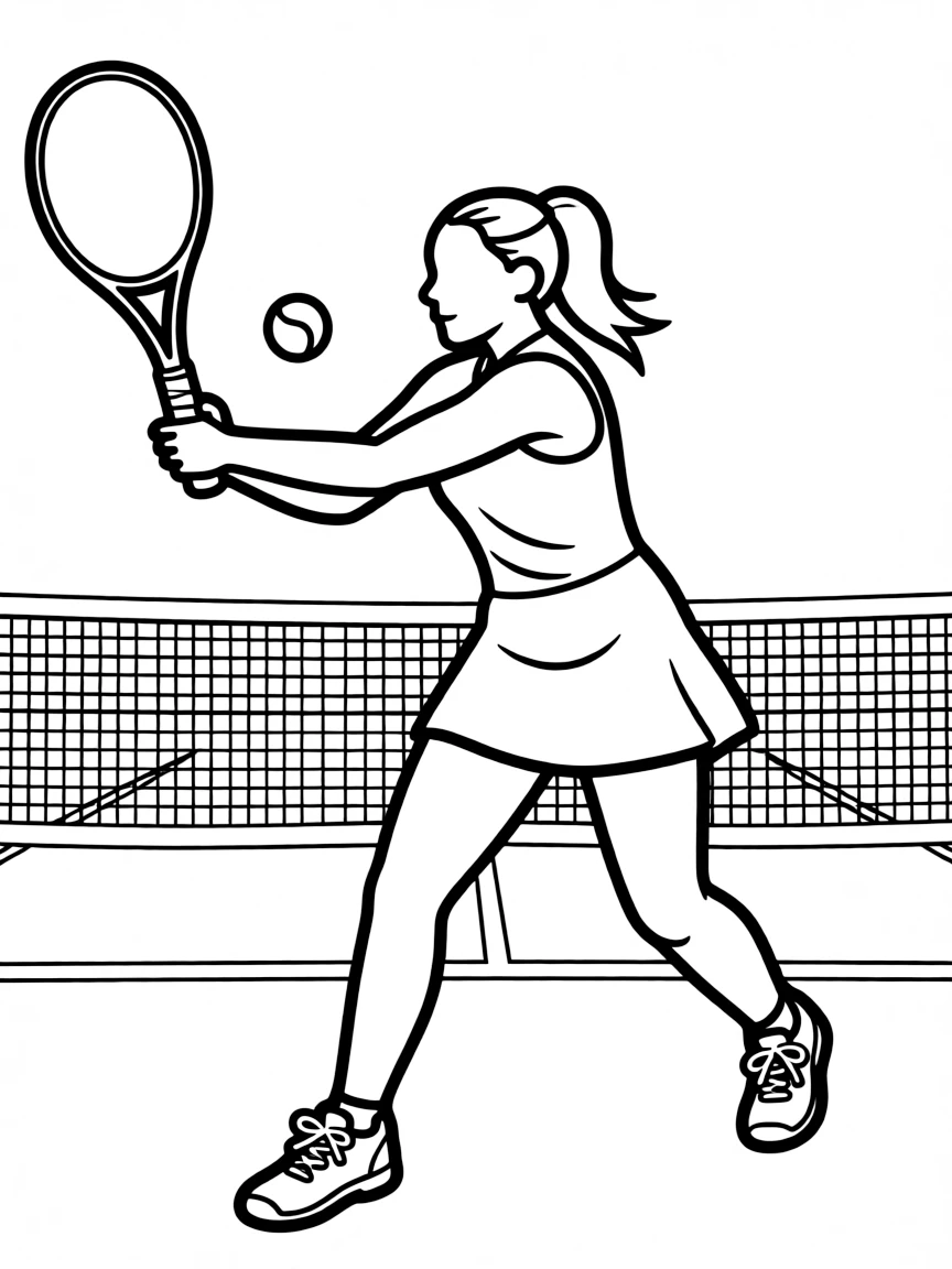 Serena Williams playing.