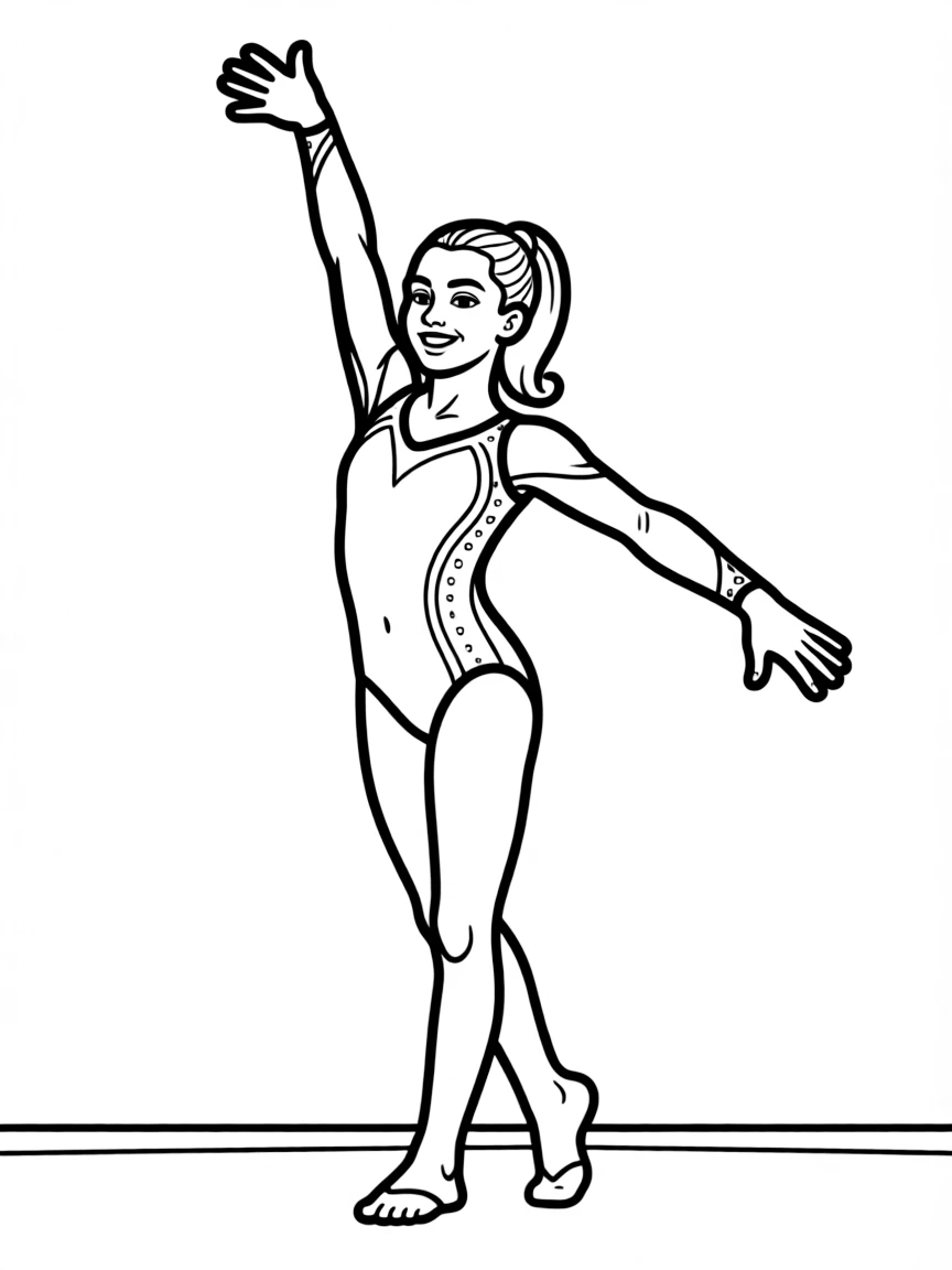 Simone Biles posing.