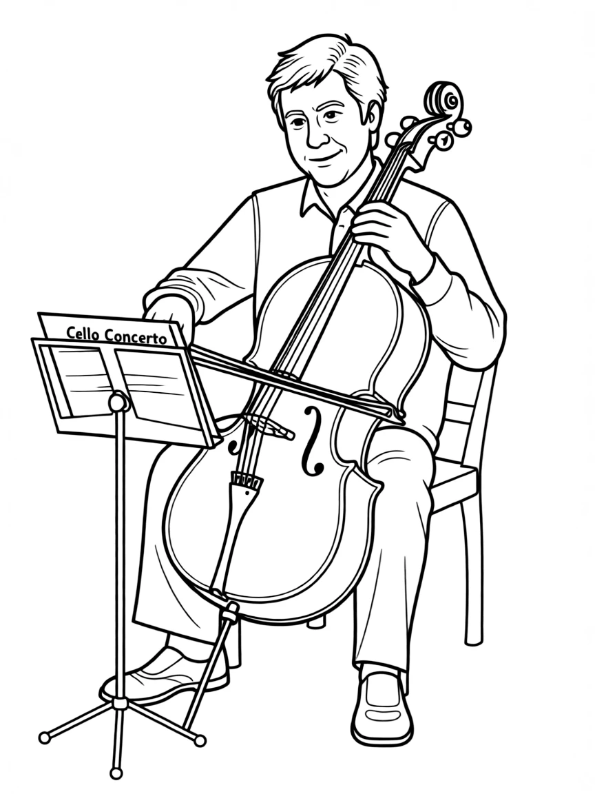 Yo-Yo Ma playing cello.