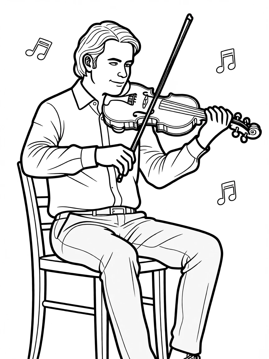 Itzhak Perlman playing violin.