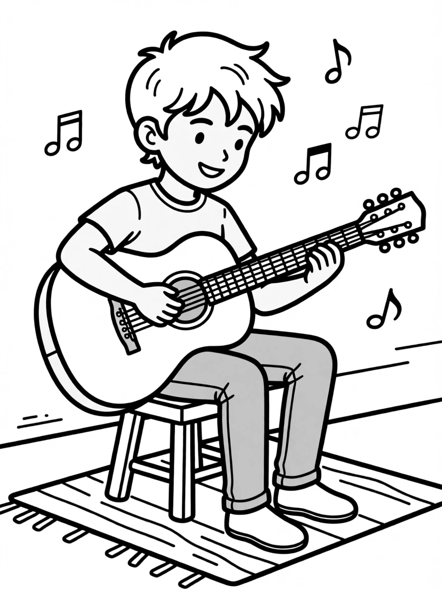 Ed Sheeran playing guitar.