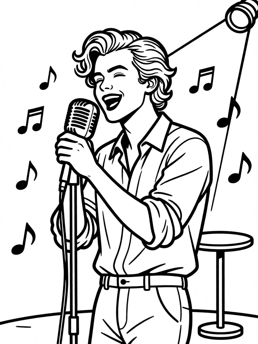 Harry Styles singing.