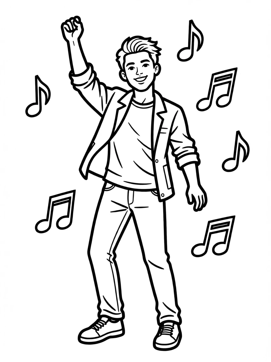 Bruno Mars dancing.