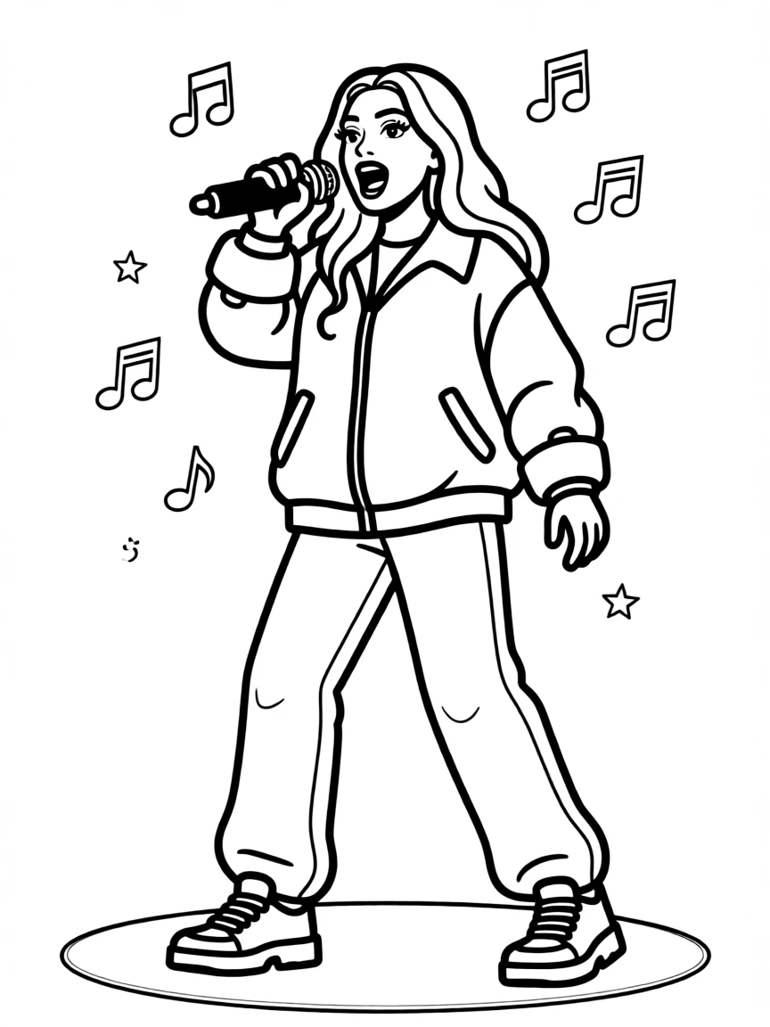 Cardi B rapping.