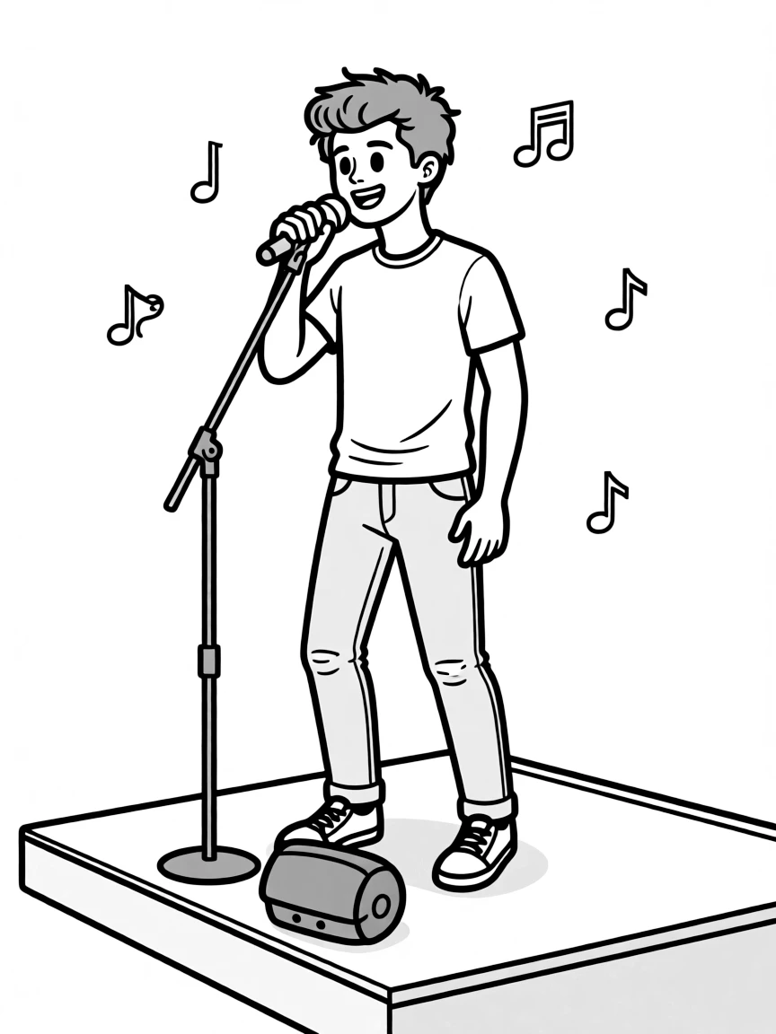 Shawn Mendes singing.