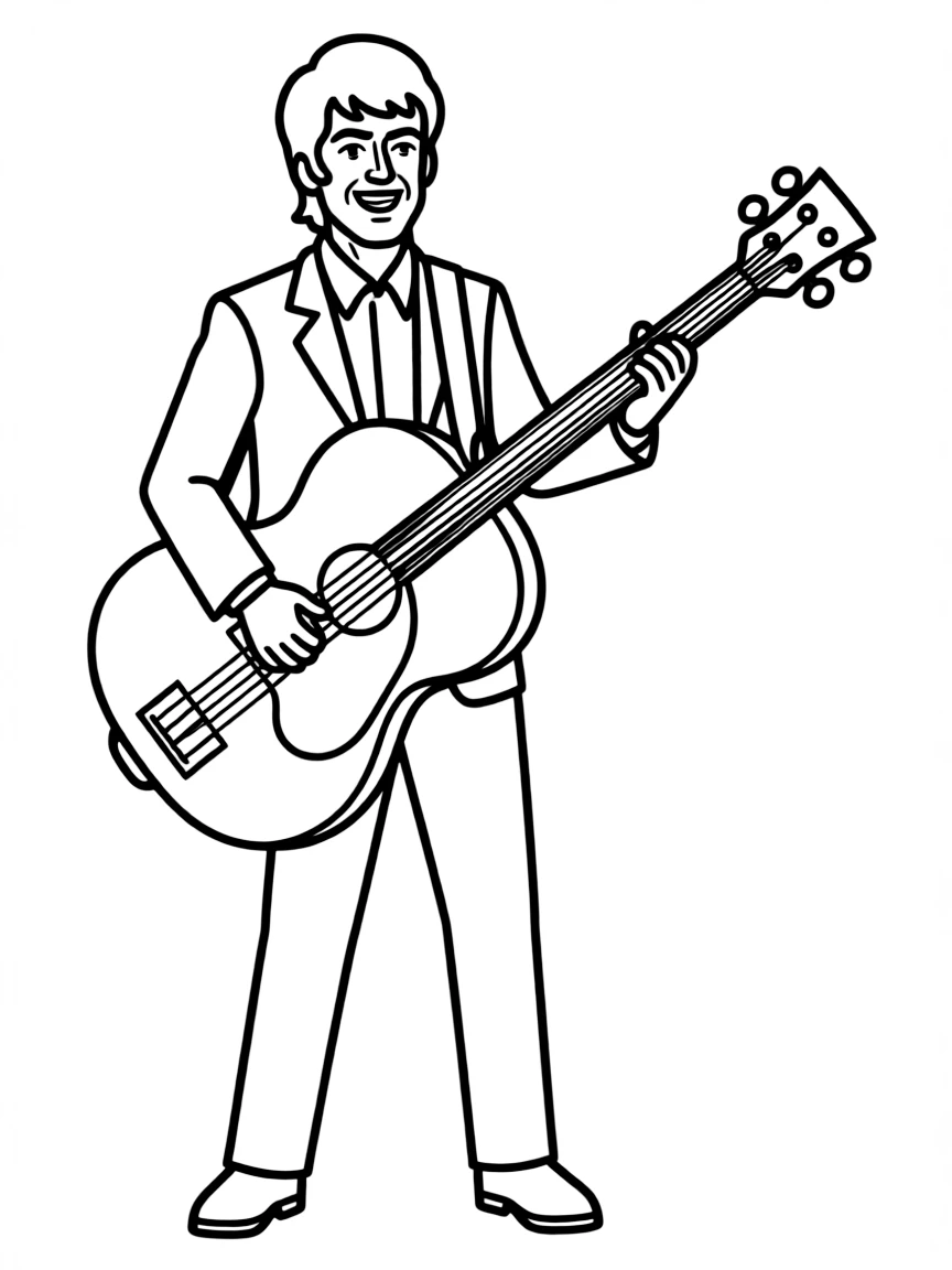 Paul McCartney playing bass.