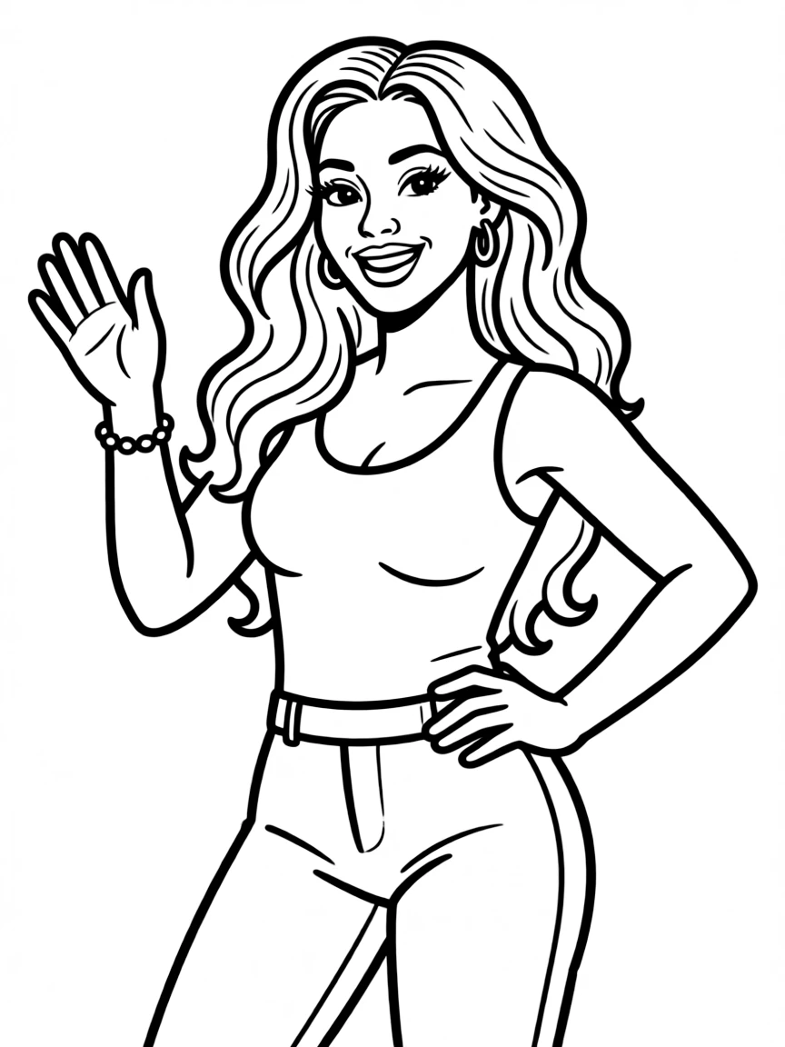 Beyoncé posing.