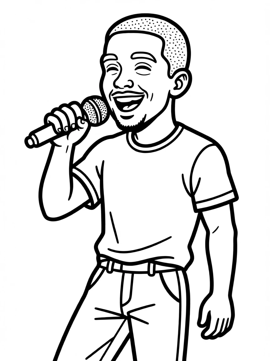 Jay-Z with a mic.