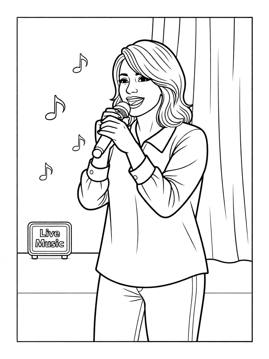 Shania Twain singing.