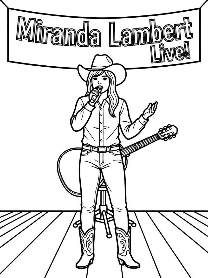 Miranda Lambert singing.
