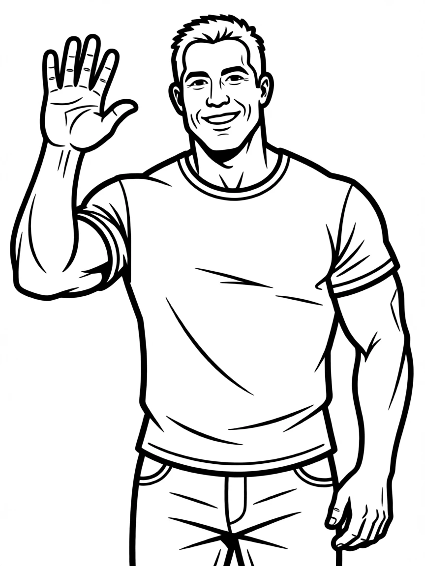 Dwayne "The Rock" Johnson smiling and waving.