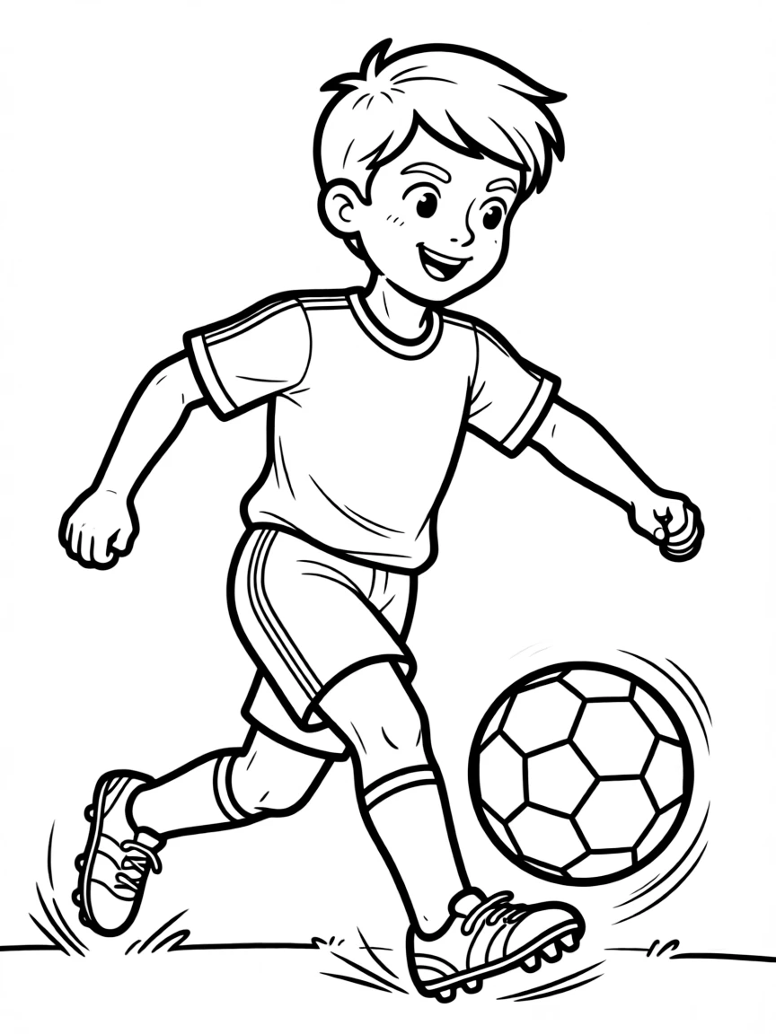 Lionel Messi kicking a ball.