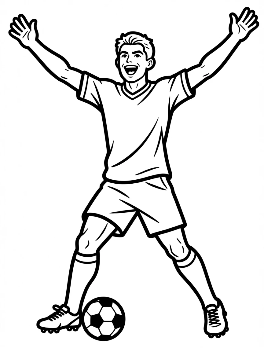 Cristiano Ronaldo celebrating.