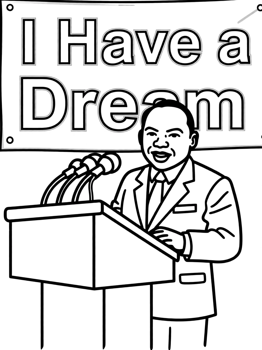 Martin Luther King Jr. speaking.