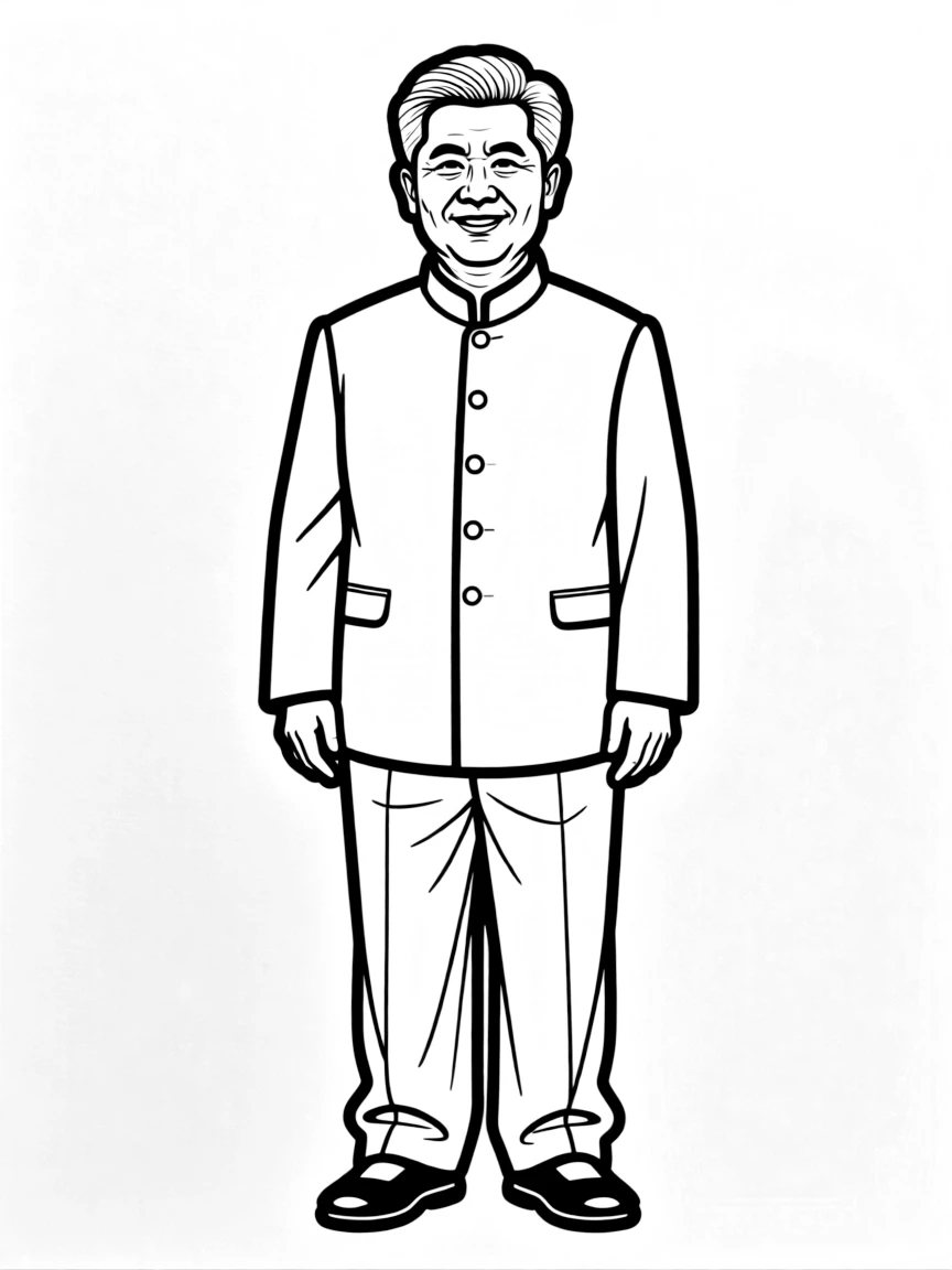 Xi Jinping standing.