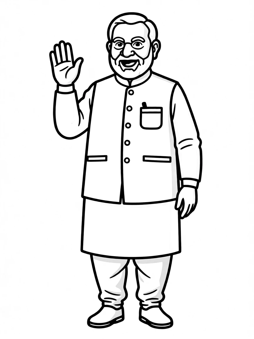 Narendra Modi smiling.