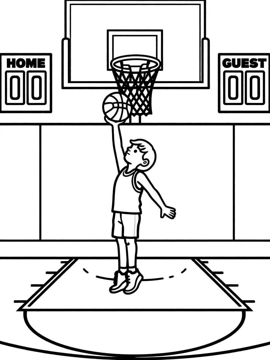 Michael Jordan shooting.