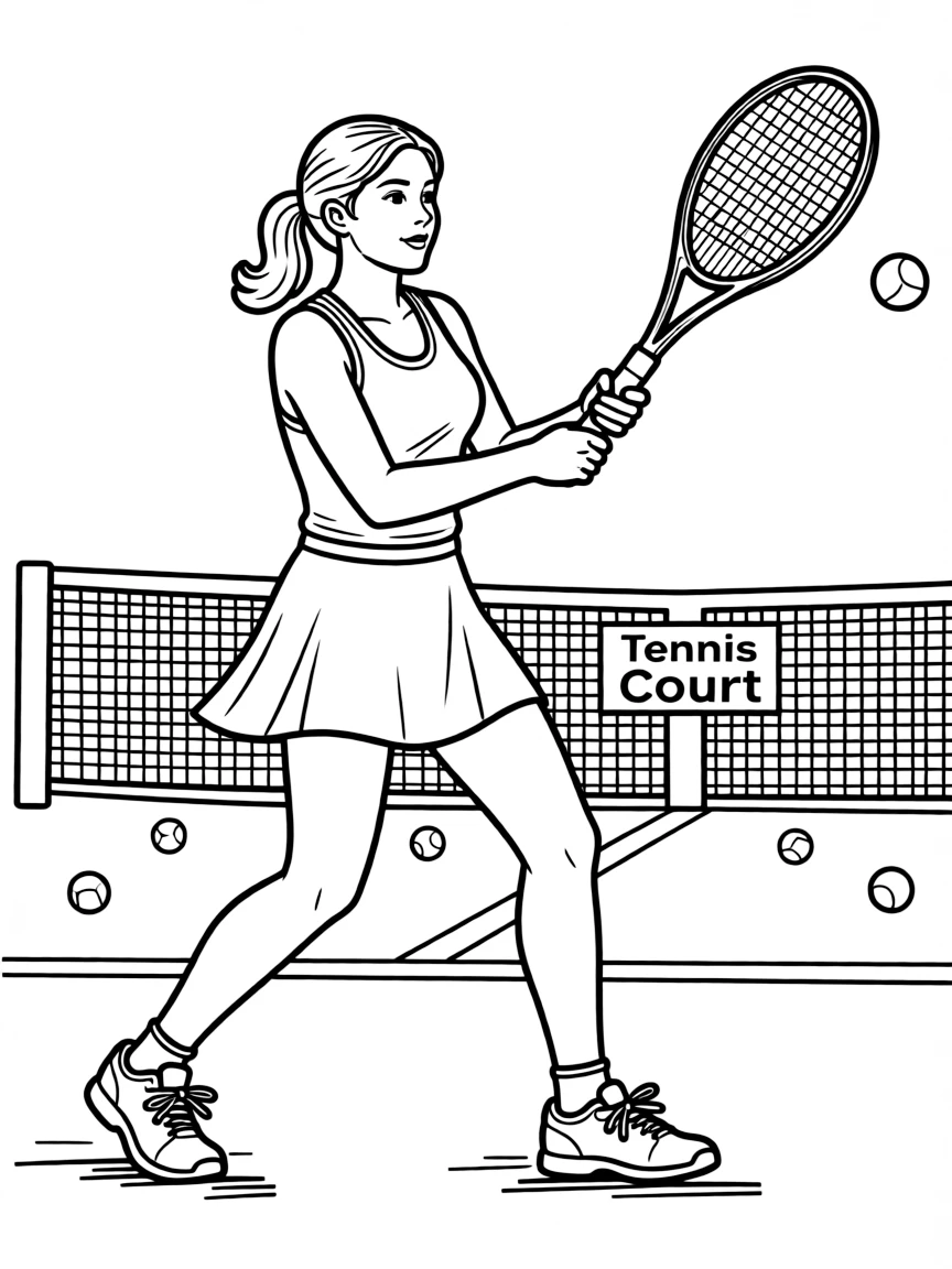 Serena Williams playing tennis.