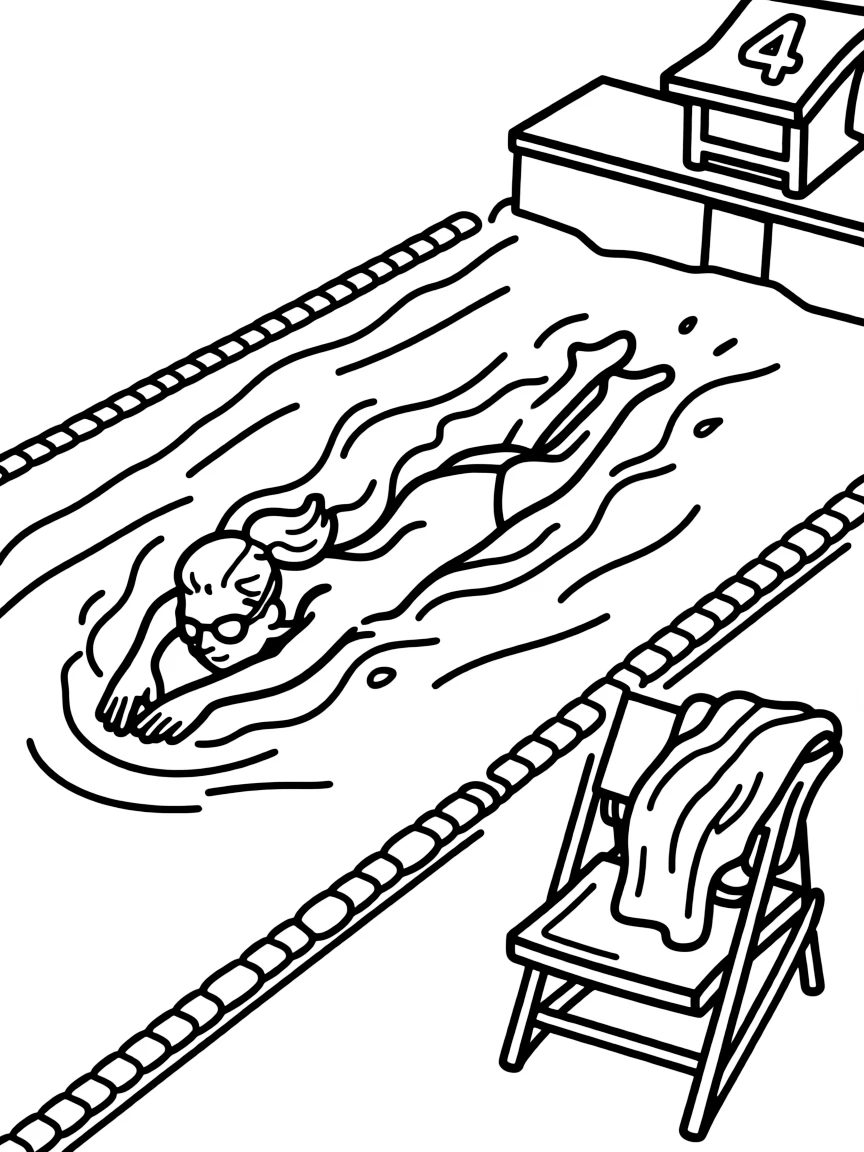 Katie Ledecky swimming.