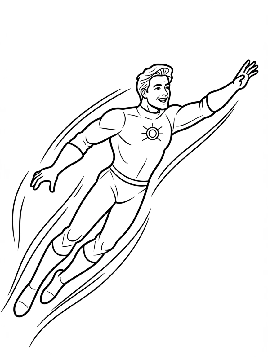 Robert Downey Jr. flying.