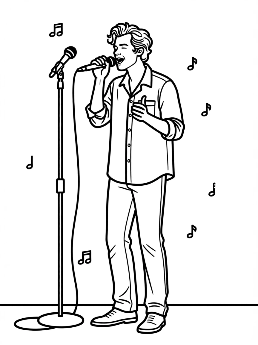 Harry Styles singing.