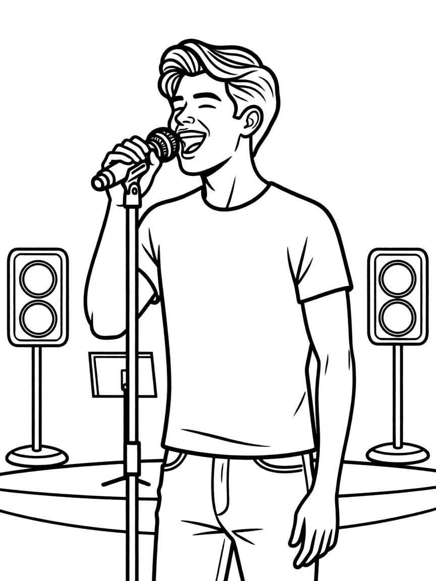 Shawn Mendes singing.