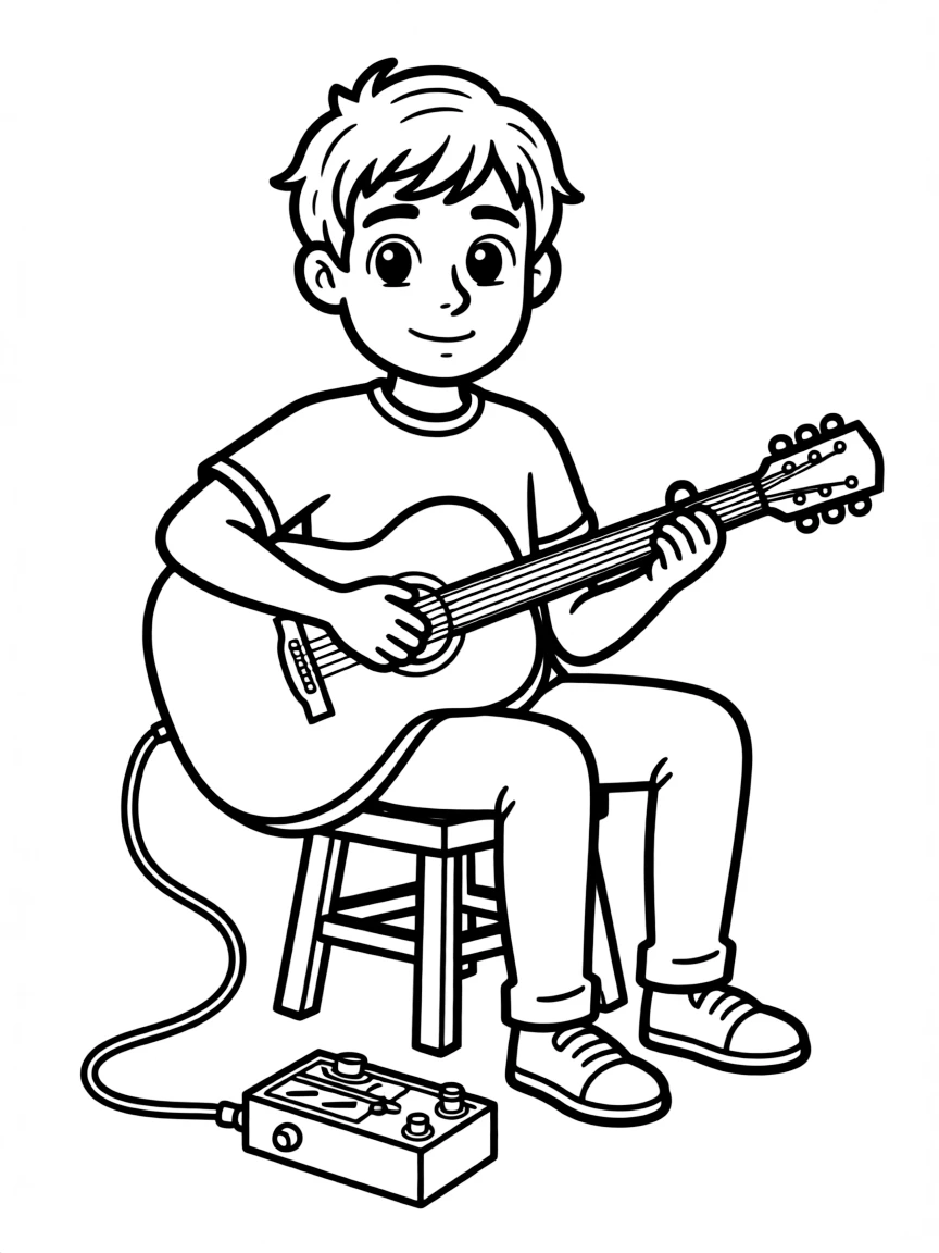 Ed Sheeran with a loop pedal.
