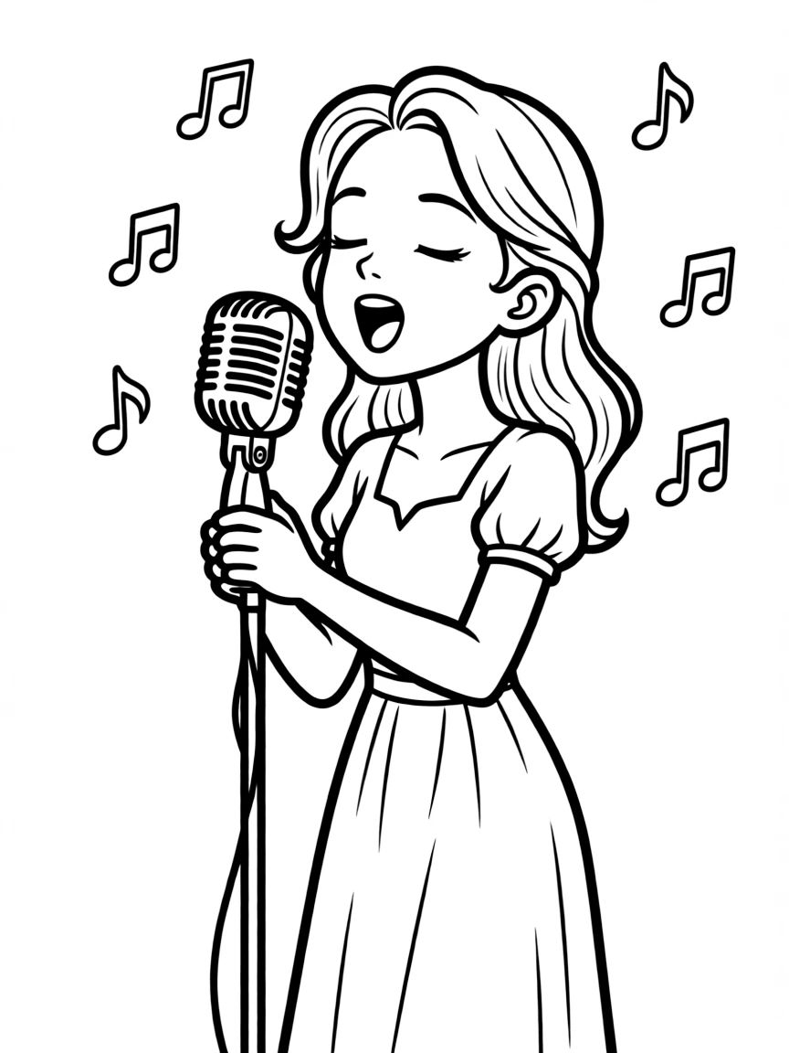 Adele singing.