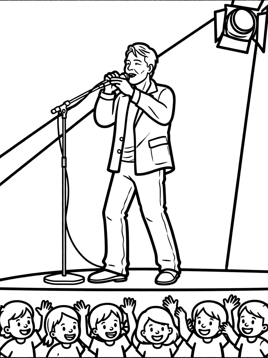 Bono singing.