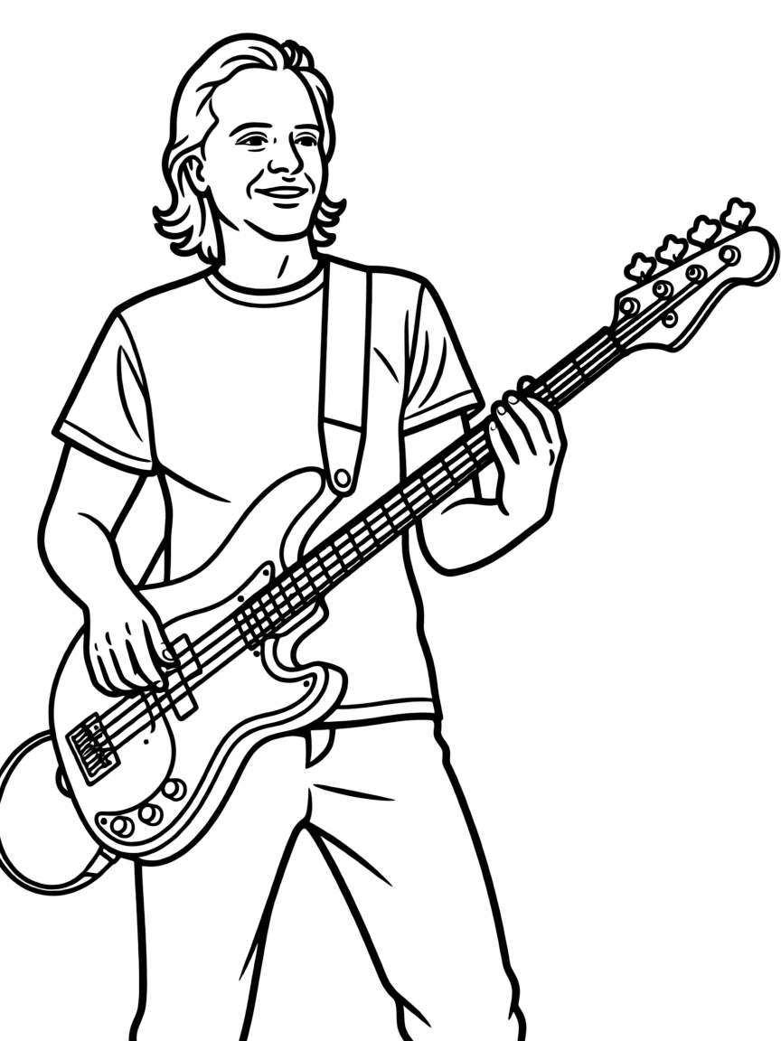 Sting playing bass.