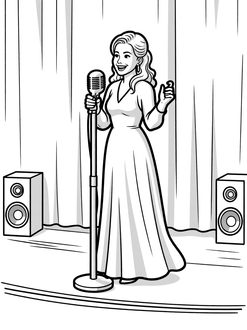 Shania Twain singing.