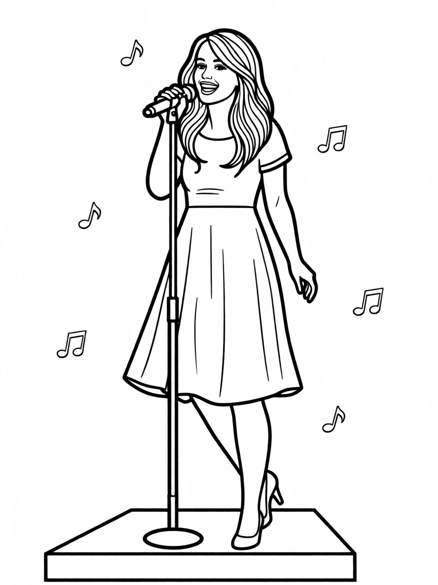 Carrie Underwood singing.