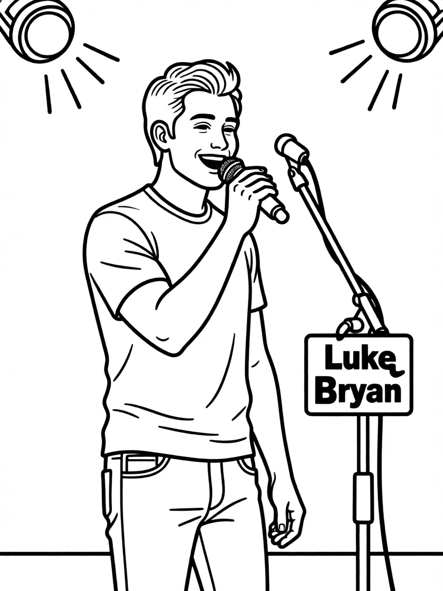 Luke Bryan singing.